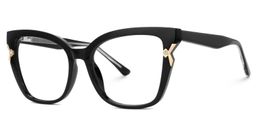 Nunnally Cateye Black Glasses2