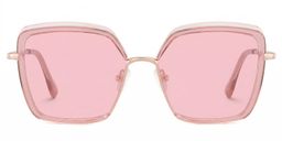 Cordaro Square Pink Glasses0