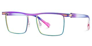 Violet Browline Iridescent Glasses3