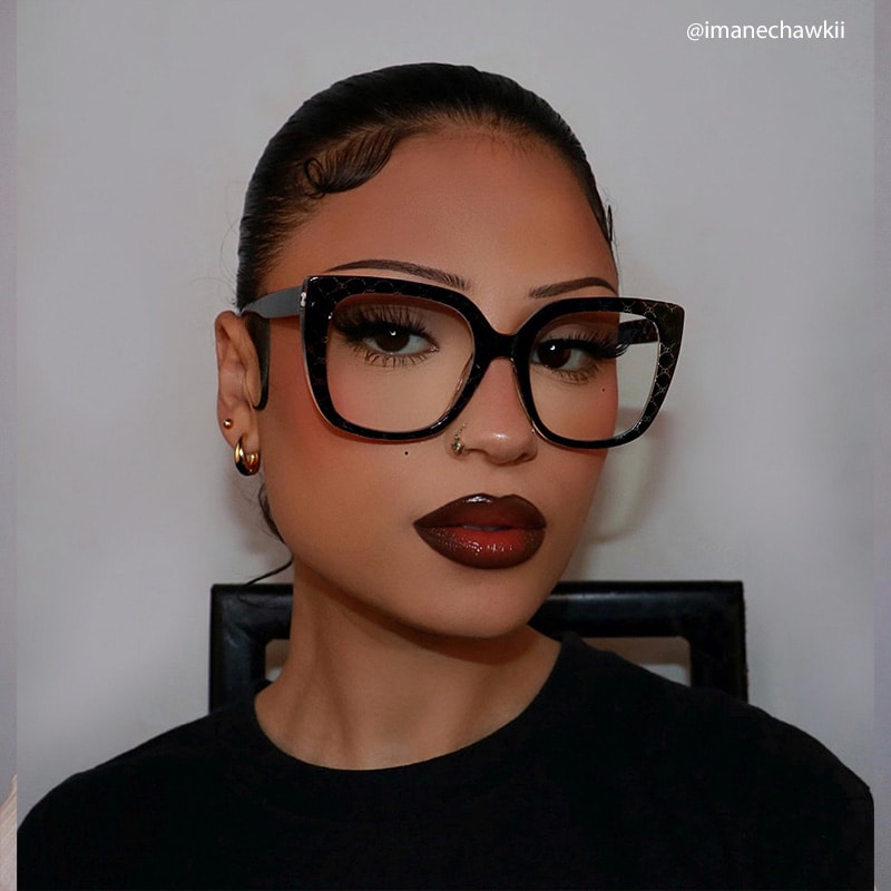 Brenda Black Square Frame Glasses Online | Zeelool Optical4