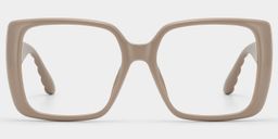 Maya Brown Square Glasses0