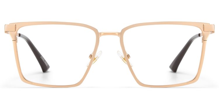 Finn Rectangle Gold Glasses