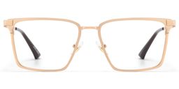 Finn Rectangle Gold Glasses1