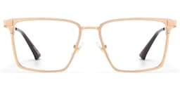 Finn Rectangle Gold Glasses1