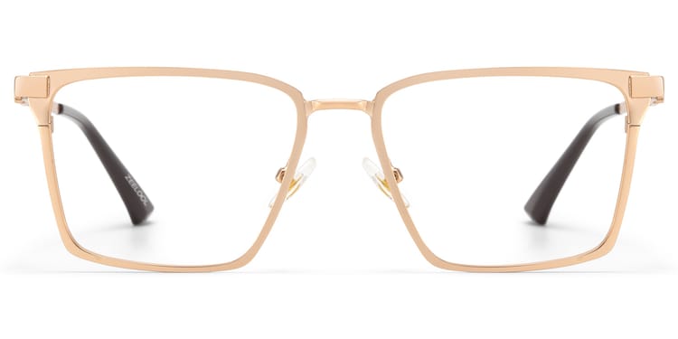 Finn Rectangle Gold Glasses