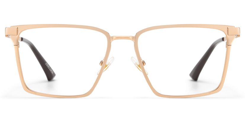 Finn Rectangle Gold Glasses