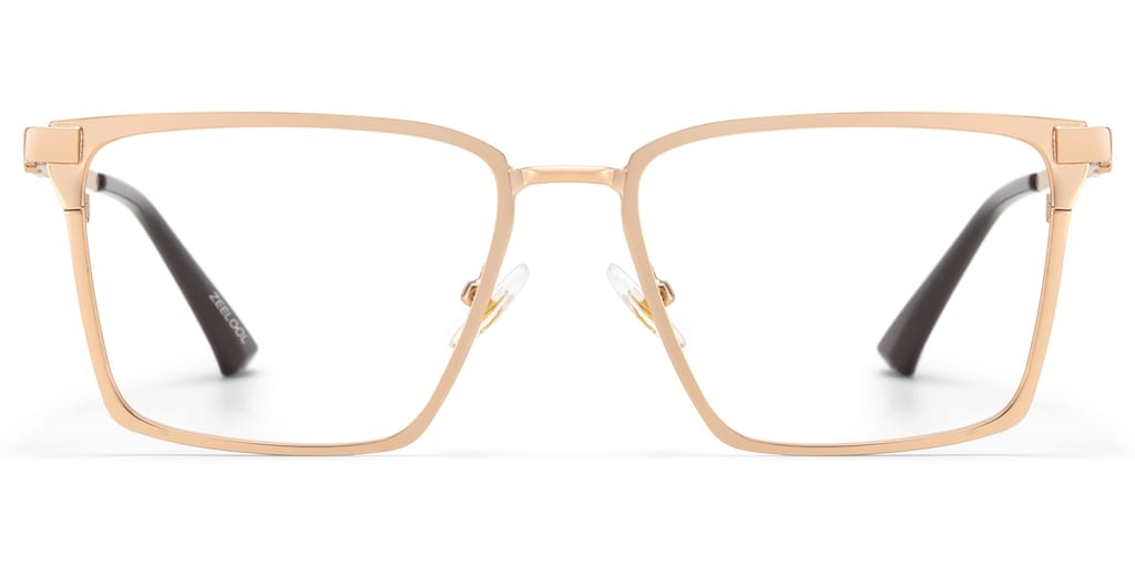 Finn Rectangle Gold Glasses