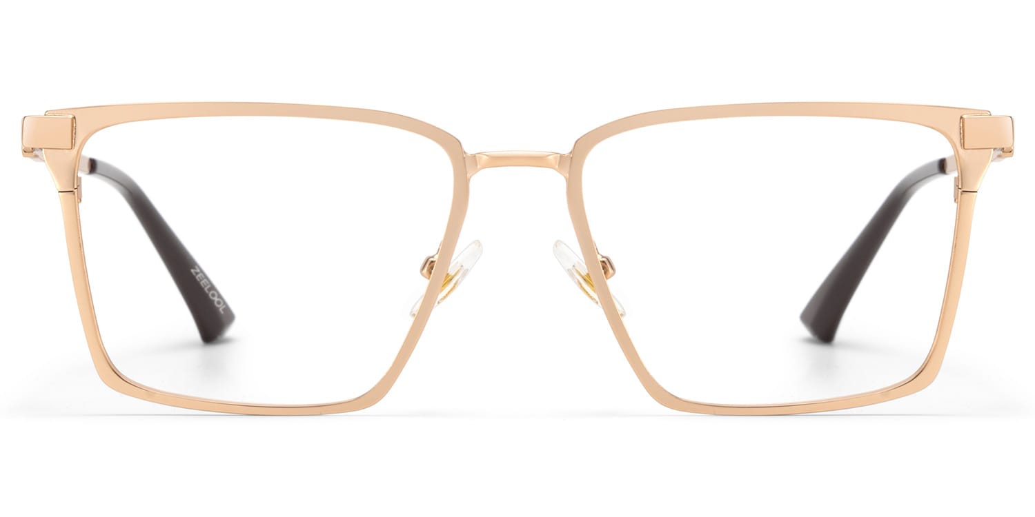 Finn Rectangle Gold Glasses