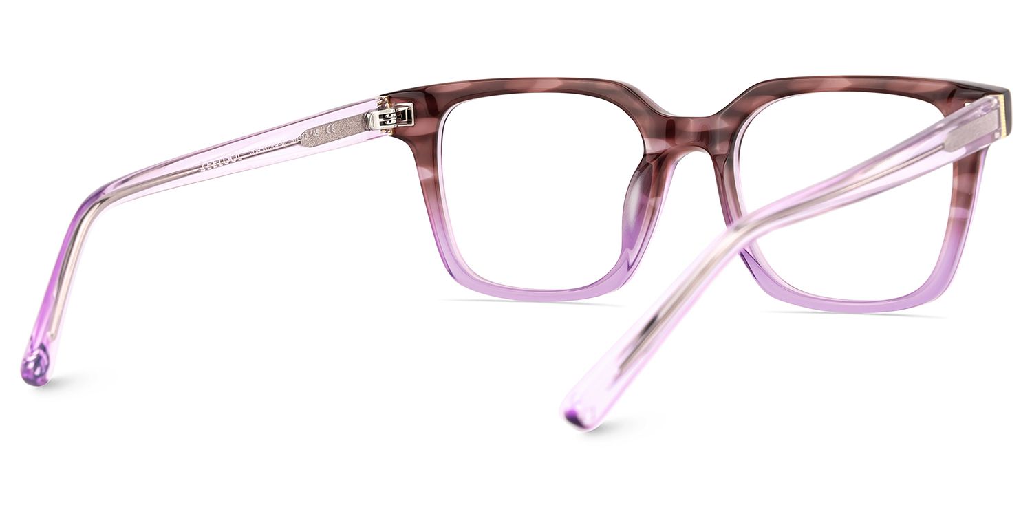 Pagel Purple Thin Frame Eyeglasses | Zeelool5