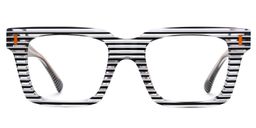 Kirkland Rectangle Black-White Glasses0