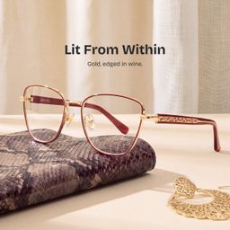 Lucille Red Butterfly Glasses0