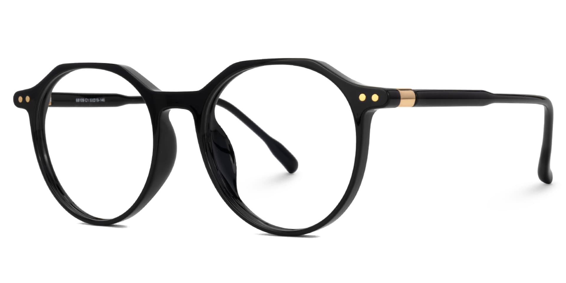 Round Tilly Black Color Frame Glasses | Zeelool1