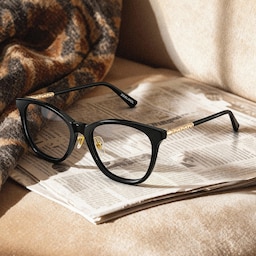 April Cat-eye Black Glasses0