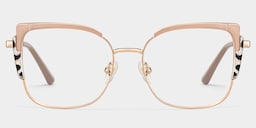 Jesmin Square Khaki Tortoise Glasses1