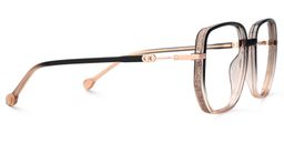 Joana Geometric Black Beige Glasses4
