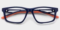 Emory Blue Rectangle Glasses1
