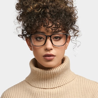 Fezell Square Black Glasses0