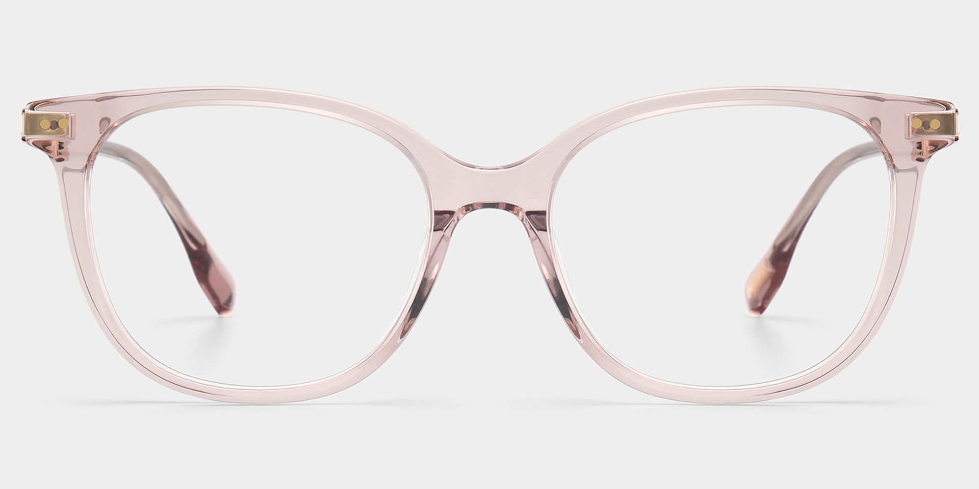 Daisy Pink Round Frame Glasses with Reverse R Adjustable Hinge | ZEELOOL1