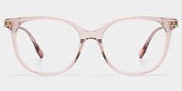 Daisy Pink Round Glasses1