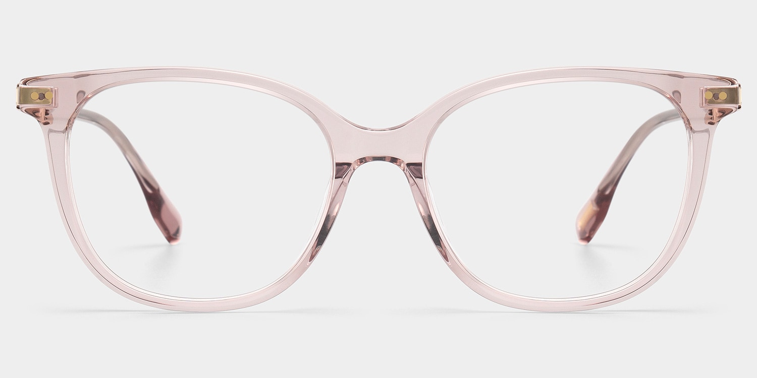 Daisy Round Pink Glasses