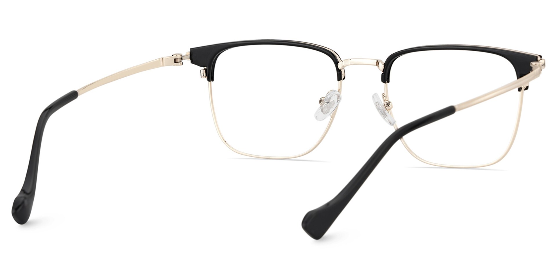 Owen Eyeglasses in Square Black Gold Frame | Zeelool5