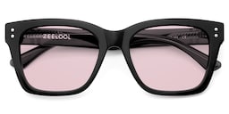 Gaydeh Rectangle Black Sunglasses1
