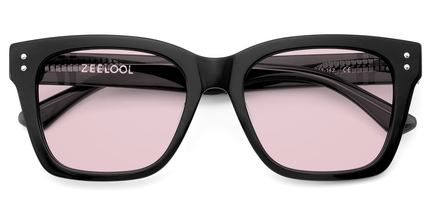 Gaydeh Rectangle Black Sunglasses