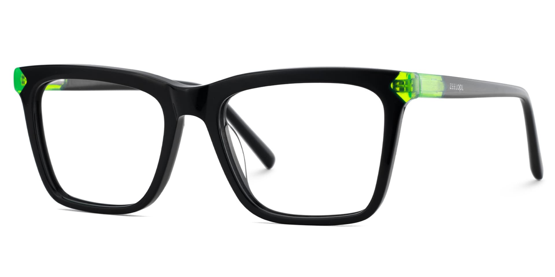 Thin Black Glasses Frame In Rectangle Shape3