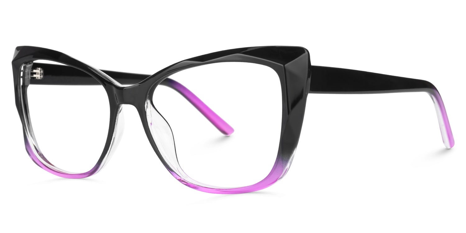 Farris Square Black-Purple Glasses1