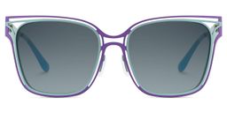 Dacarine Square Purple Blue Sunglasses0