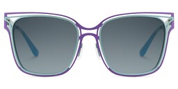 Dacarine Square Purple Blue Sunglasses0
