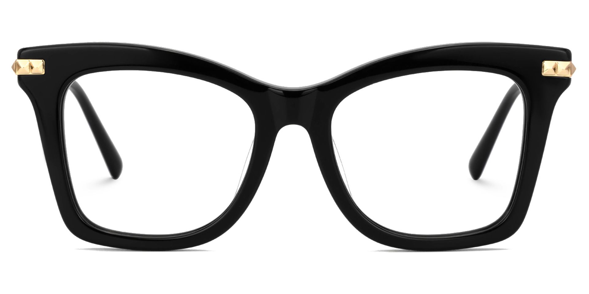 Alycia Designer Eyeglasses in Square Black Frame0