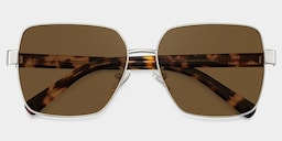 Sahara Square Brown Polarized Sunglasses2