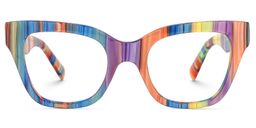 Nereyda Blue Cat eye Glasses0