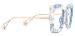 Latanya Cobalt Blue Square Glasses4