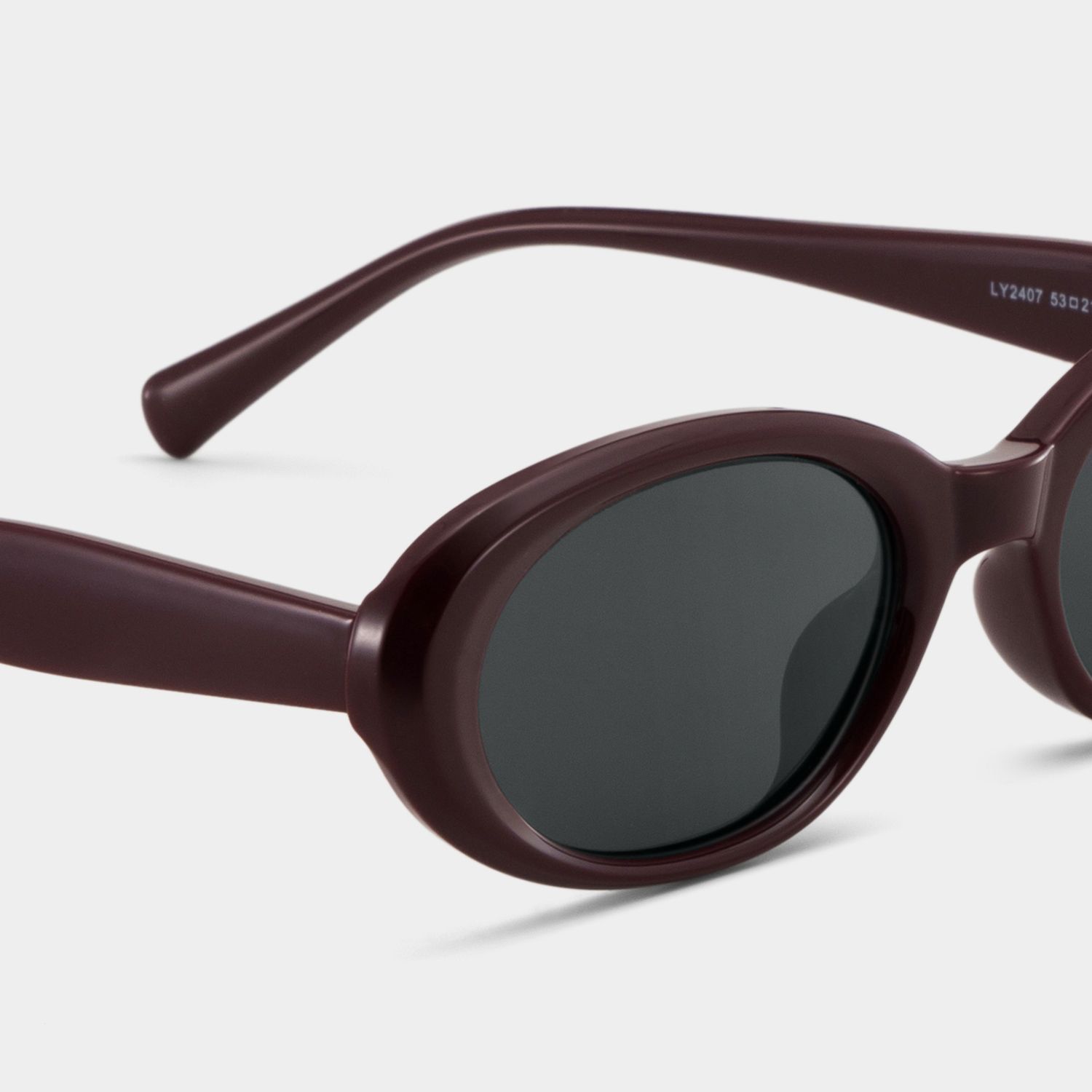 Zion purple Frame Polarized Sunglasses with oval Style Online | ZEELOOL4
