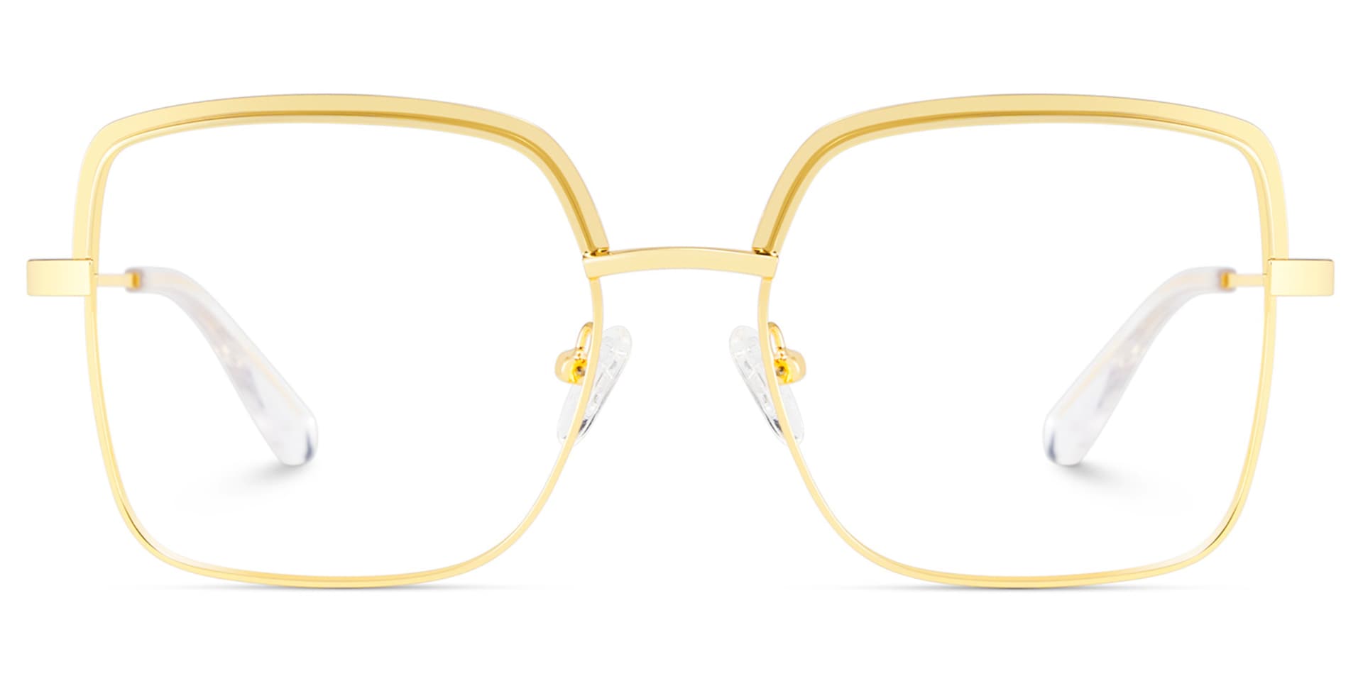 Square Large Metal Glasses Frames- Karan Glasses0