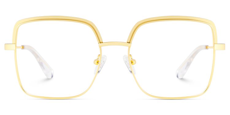 Karan Square Gold Glasses