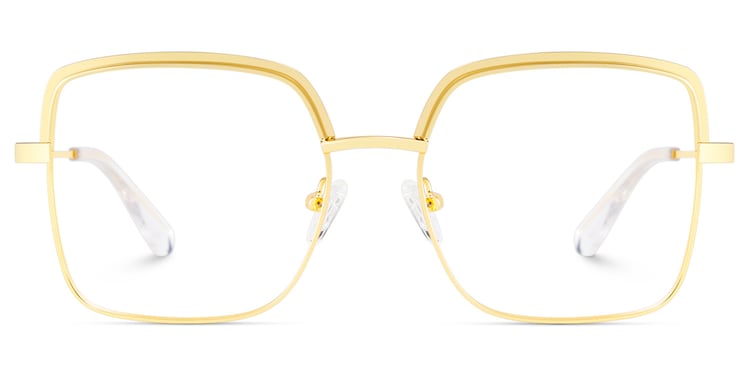 Karan Square Gold Glasses