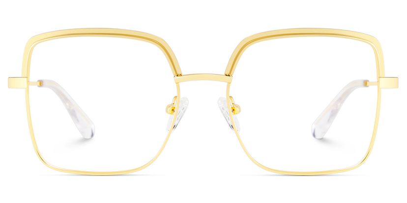 Karan Square Gold Glasses