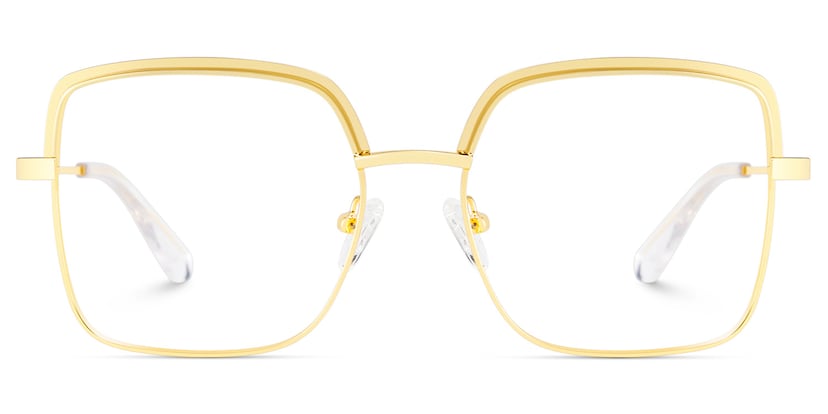Karan Square Gold Glasses