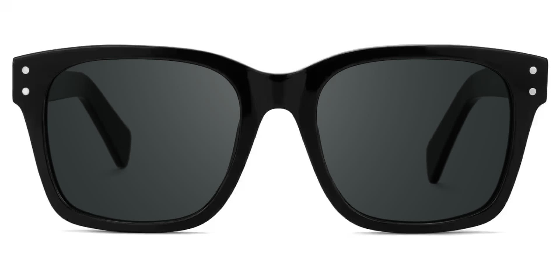 Fussell Square Black Full-Frame Sunglasses | Zeelool0