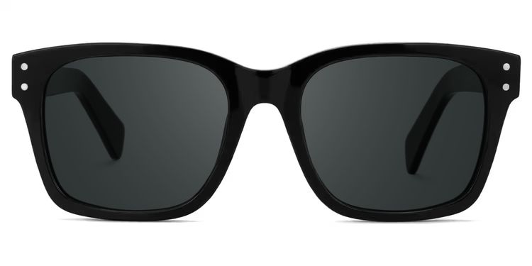 Fussell Black Square Sunglasses