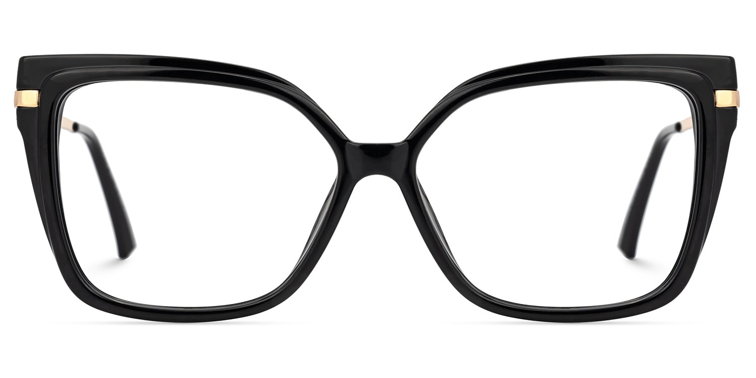 Chrisett Black Square Designer Eyeglasses0