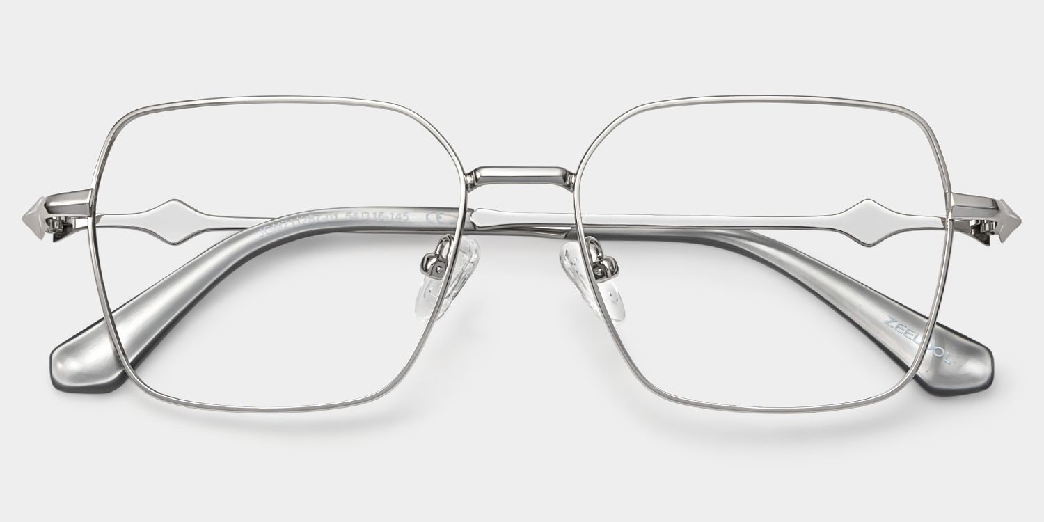 Kayla metal geometric glasses Frame Glasses Online | ZEELOOL