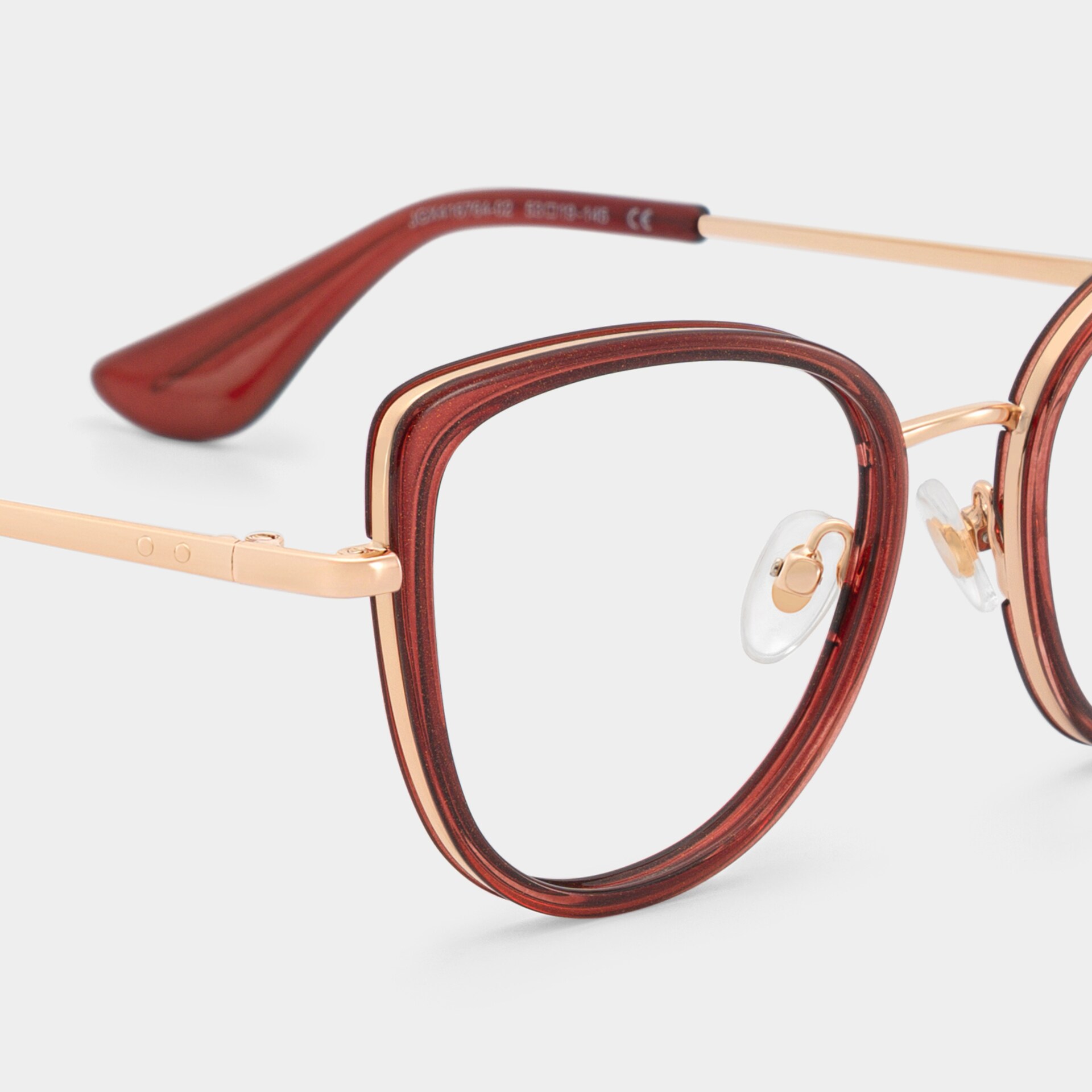 Celine Cat-eye Red Burgundy Eyeglass Frames for Women | ZEELOOL6