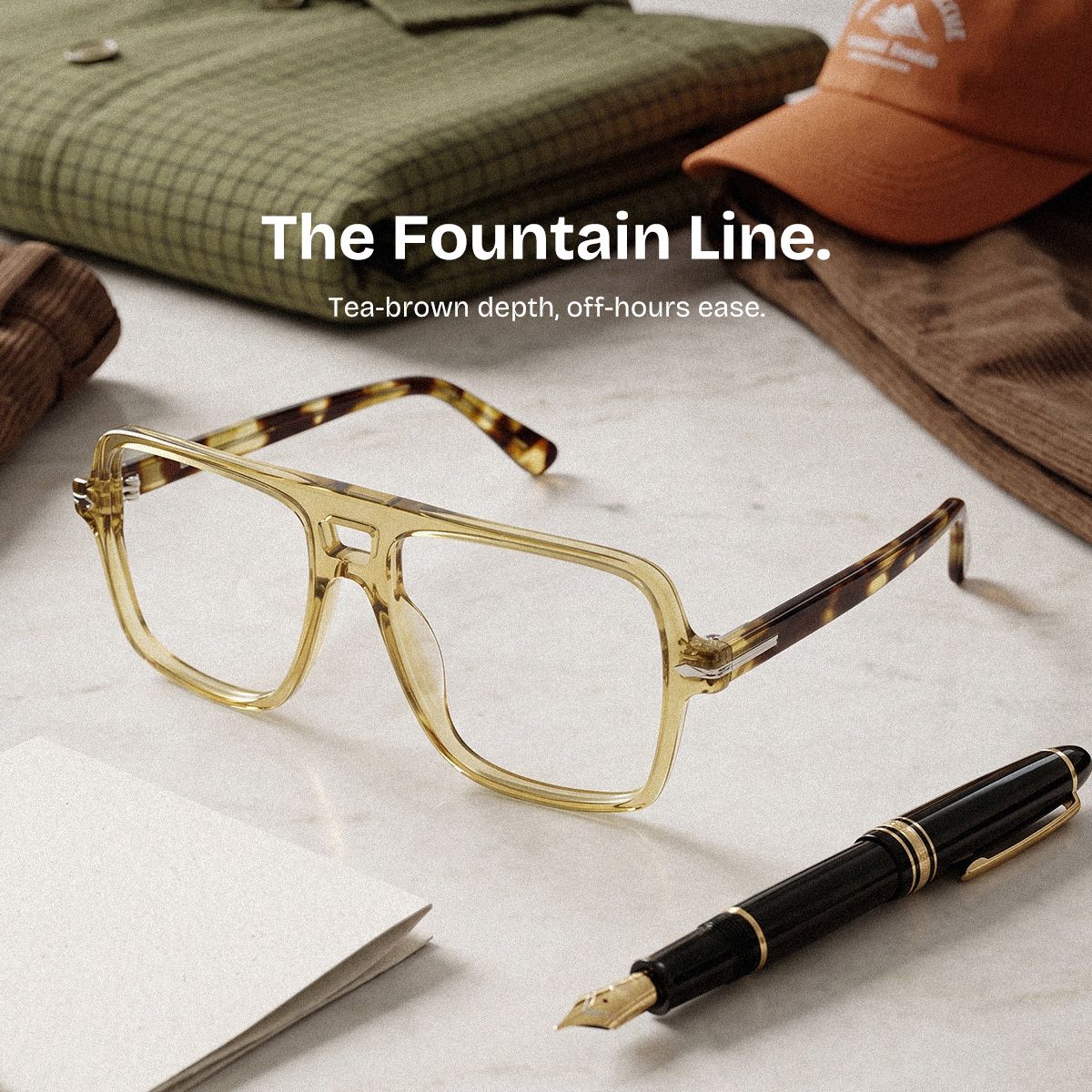 Easton Brown Aviator Acetate Glasses in Casual Style | ZEELOOL0