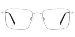 Stowe Rectangle Silver Glasses0