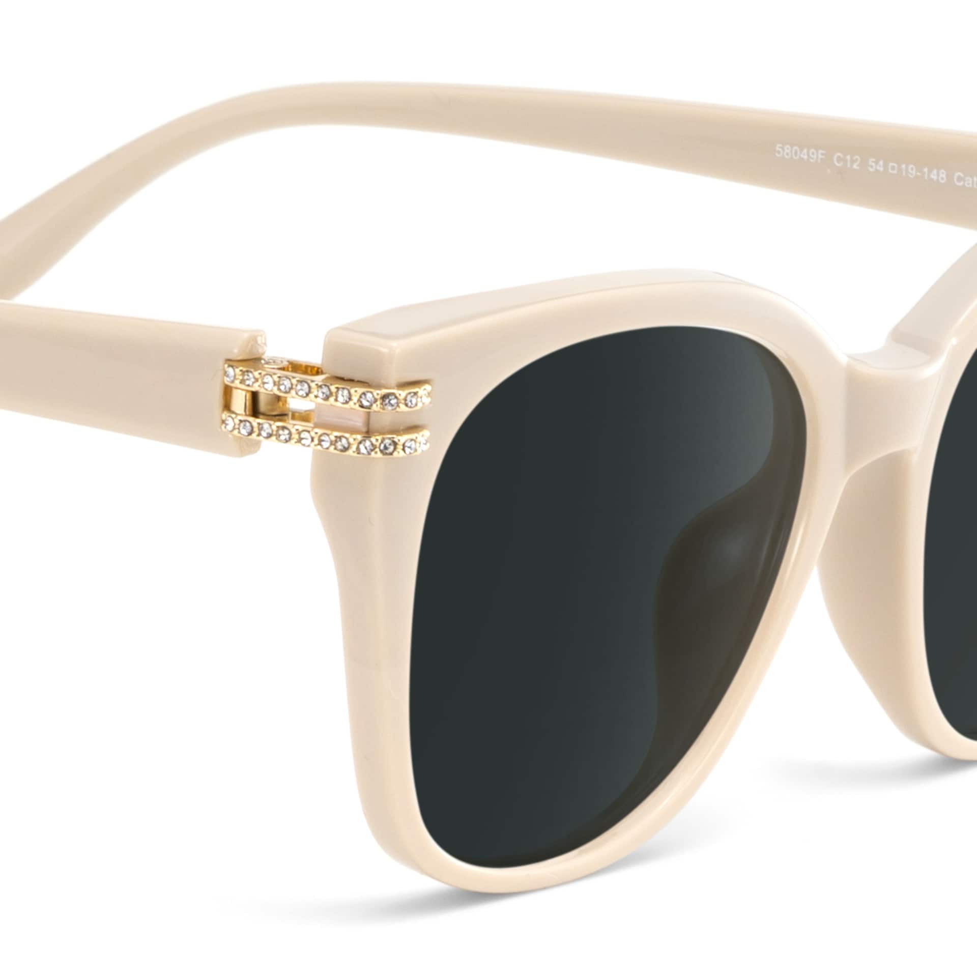 Catalina Champagne Square Polarized Sunglasses Online | Zeelool4