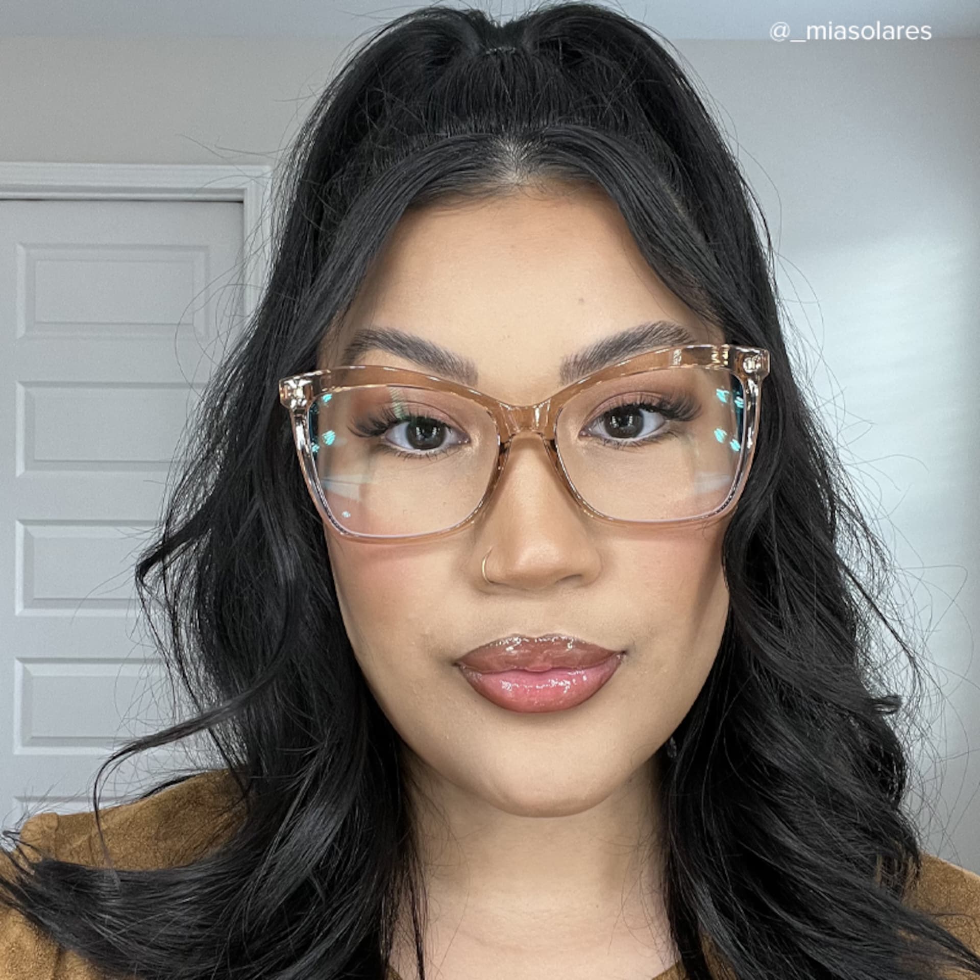 Isaebella Butterfly Champagne Frame Glasses | Zeelool8